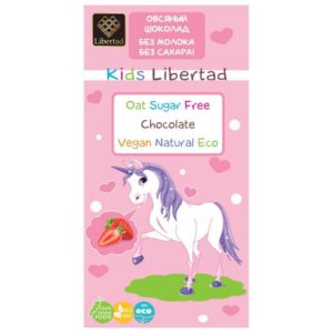 Kids Libertad شوكولاتة الشوفان بدون حليب وسكر مع الفراولة