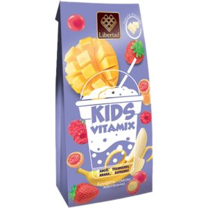حلوى للمضغ في الشوكولاتة البيضاء "KIDS VITAMIX"